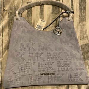 Michael Kors Pale Blue Slouchy Bag